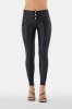 WR.UP® skinny push up hlače od umjetne kože s visokim strukom i gumbima