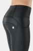 WR.UP® skinny push up hlače od umjetne kože s visokim strukom i gumbima