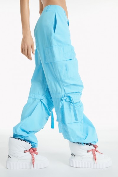 KARGO HLAČE Z DVOJNIMI ŽEPI , SINJE MODRA