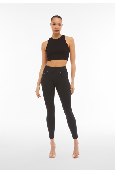 N.O.W.® HLAČE S PREPOGLJIVIM PASOM V D.I.W.O.® TKANINI