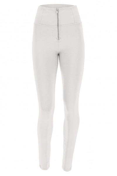 WR.UP® SKINNY KLASIK HLAČE  V VISOKEM PASU, SMETANO BELA