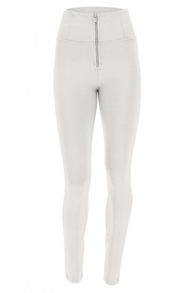 WR.UP® SKINNY KLASIK HLAČE U VISOKEM STRUKU, SMETANO BIJELA, 