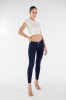 WR.UP® skinny push up hlače iz organskega bombaža z običajnim pasom