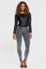 WR.UP ®, NORMALEN PAS, ORGANSKI BOMBAŽ,  SKINNY, SIVE, DENIM EFEKT, 