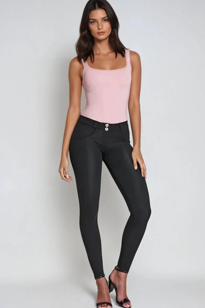 WR.UP®, NORMALEN PAS, SKINNY, D.I.W.O.® PRO TKANINA, ČRNE BARVE