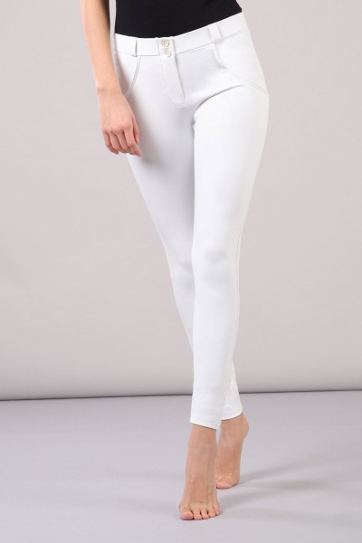 WR.UP® superskinny push-up hlače iz umetnega usnja