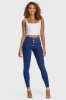 WR.UP ® Push Up skinny hlače z visokim pasom in gumbi, 