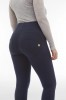 WR.UP® skinny hlače push-up z visokim pasom iz organskega bombaža, modra