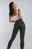 WR.UP® denim, visok pas, normalna dolžina, z zadrgo, črne z črnimi šivi