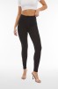 WR.UP® denim, visok pas, normalna dolžina, z zadrgo, črne z črnimi šivi
