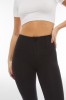WR.UP® denim, visok pas, normalna dolžina, z zadrgo, črne z črnimi šivi
