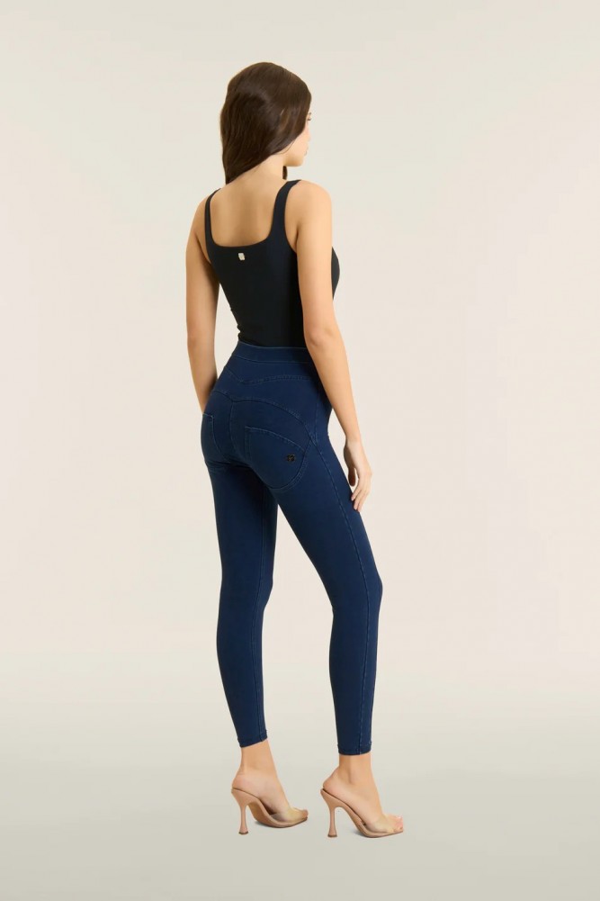 WR.UP® super skinny push-up hlače 7/8 dolžine z videzom jeansa