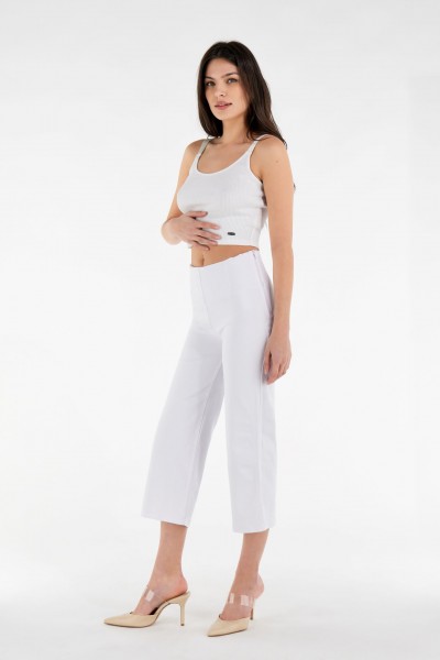 WR.UP® PUSH UP CAPRI HLAČE S VISOKIM POJASOM OD EKO TKANINE