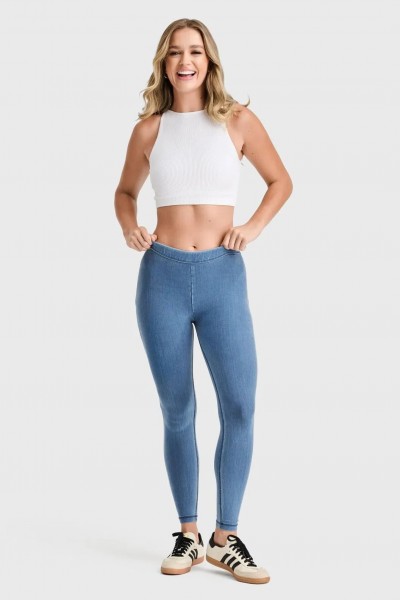 WR.UP® CORE hlače z normalnim pasom iz Tencel temnega denim-a, 